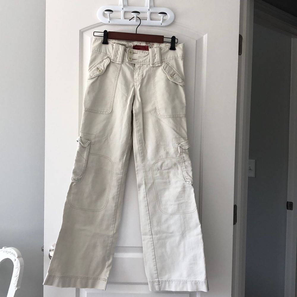 Abercrombie wise leg khaki pants